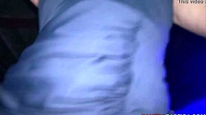 Brunette Brazilian lesbians with big asses masturbate while dancing naked at the club