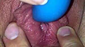 Intense vibrator masturbation session!