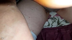 Boy gets cum on ass from big cock!