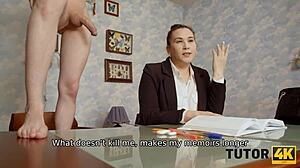 Tutor4k: Measuring her sexiest angles in a steamy session.