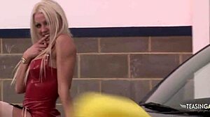 Lovely Girls Masturbating Together Washing Car