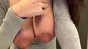 My Stepmom's Naked Natural Tits Suck Cock with Deep Emotion
