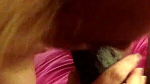 Blonde milf receives BBC facial after blowjob