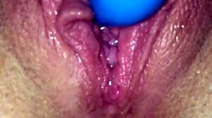 Intense vibrator masturbation session!