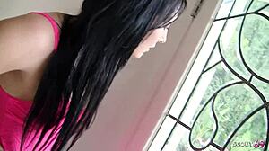 nympho step-sis tricks virgin step-bro into anal creampie! 😱