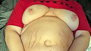 Milf cums with big tits and intense orgasm