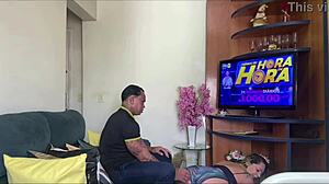 Suzie enjoys homemade bbw cum orgasm with jhony gab in brazilian kitchen