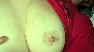 Milf cums with big tits and intense orgasm