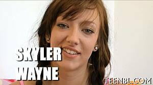 arousing love tunnel playing with face fucking and cumshot in pov