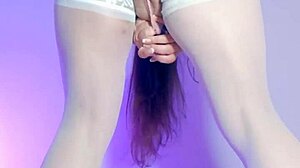 Hey, can you believe the bar owner’s mimicking the maid? She’s filming herself masturbating to show her clients!