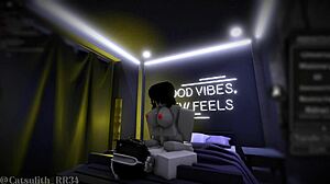 Intense sex session with follower in doggystyle riding!