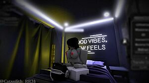 Intense sex session with follower in doggystyle riding!