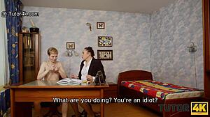 Tutor4k: Measuring her sexiest angles in a steamy session.