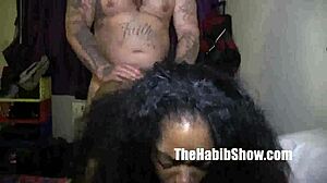 Hood Rican Tattoo Bangs Thick Chocolate Milf with Raw Energy