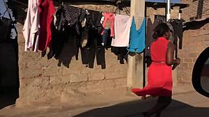 African Lesbians Go Wild with Toys on Hidden Cam!