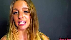 Stella's intriguing fetish: eating cum after deepthroat blowjob and doggystyle riding.