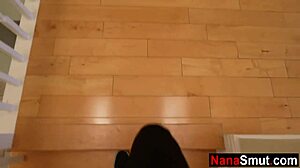 Hot Gilf Step Granny Sucks My Cock in Taboo Old-Young Encounter