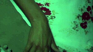 A milf gets fucked outdoors at night