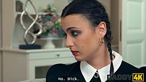 Slutty Wednesday cheats on boyfriend with huge black cock from Daddy4K