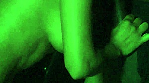 A milf gets fucked outdoors at night