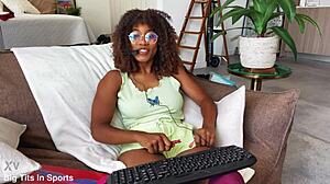 college girl says, 'watch me slam this dildo'