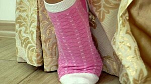 Skinny girl says, 'join our juicy threesome'