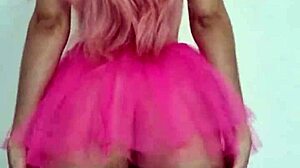 the sex fairy performs a petite striptease in softcore style