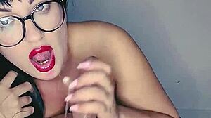 pov deep throat blowjob with spitting