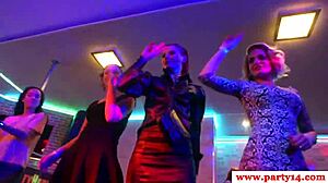 euro babes at party enjoying group activities