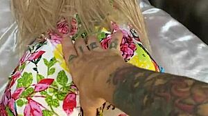 Wife catches me with dildo in stepdaughter's ass in kitchen sex toy scene