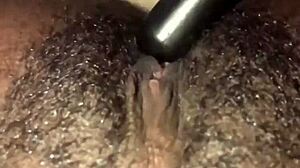Intense Ebony Pussy Play Session