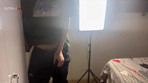 Dutra Sura says, 'Meet my cousin's monster cock, Mii Angel, let's have a bisexual threesome.'