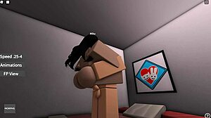 in roblox, the couple engages in intimate sex with big ass focus