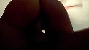 I woke daddy up to ride his cock and get a creampie in this ebony homemade video.