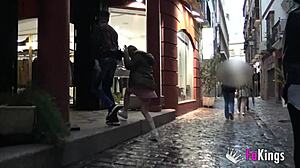 Alana Saenz Tries Big Cock on Street