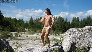 I perform a topless dance in the white stone quarry