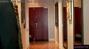 Sugar daddy fucks slut's dripping pussy in missionary.