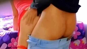 Hidden Camera Spies Mexican Neighbor's Ass Fucking