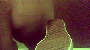 she took control, riding anal toy deep in homemade session