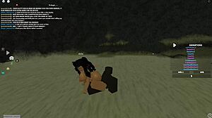 Intense Blowjob And Rough Riding Leads To Orgasm With Monster Cock In Anal Assfucking Scene On Roblox.