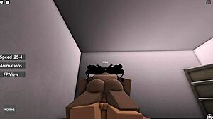 in roblox, the couple engages in intimate sex with big ass focus