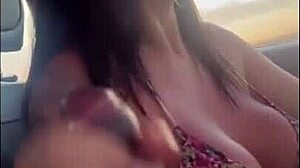 slut shifts gears with mouth and swallows all cum