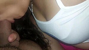 taking your huge cock deep in my throat and swallowing your hot cum