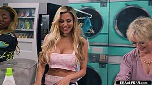 Guy Fucks Busty Milfs In Laundry Room?