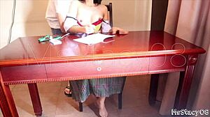 Stepdad Fucks Me During Homework