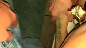 Smoking Hot Blowjob in Shower with Neighbor's Skinny Wife