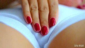 Cute Babe Fingers Pink Pussy To Orgasm In Panties!