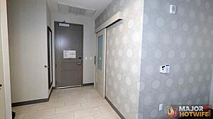 Inked busty blonde sucks and rides BBC.