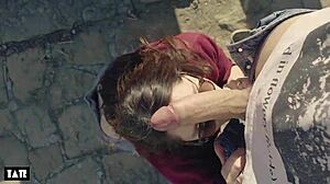 Aku rindukan kontol luar rumah, deepthroat orang asing macam pelacur kotor