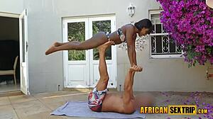 Amateur ebony pussy licked and drilled